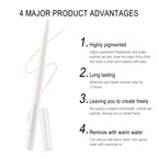 Retractable White Eyeliner Pencil - Creamy, Pigmented, Smudge-Proof Eye Liner Pen