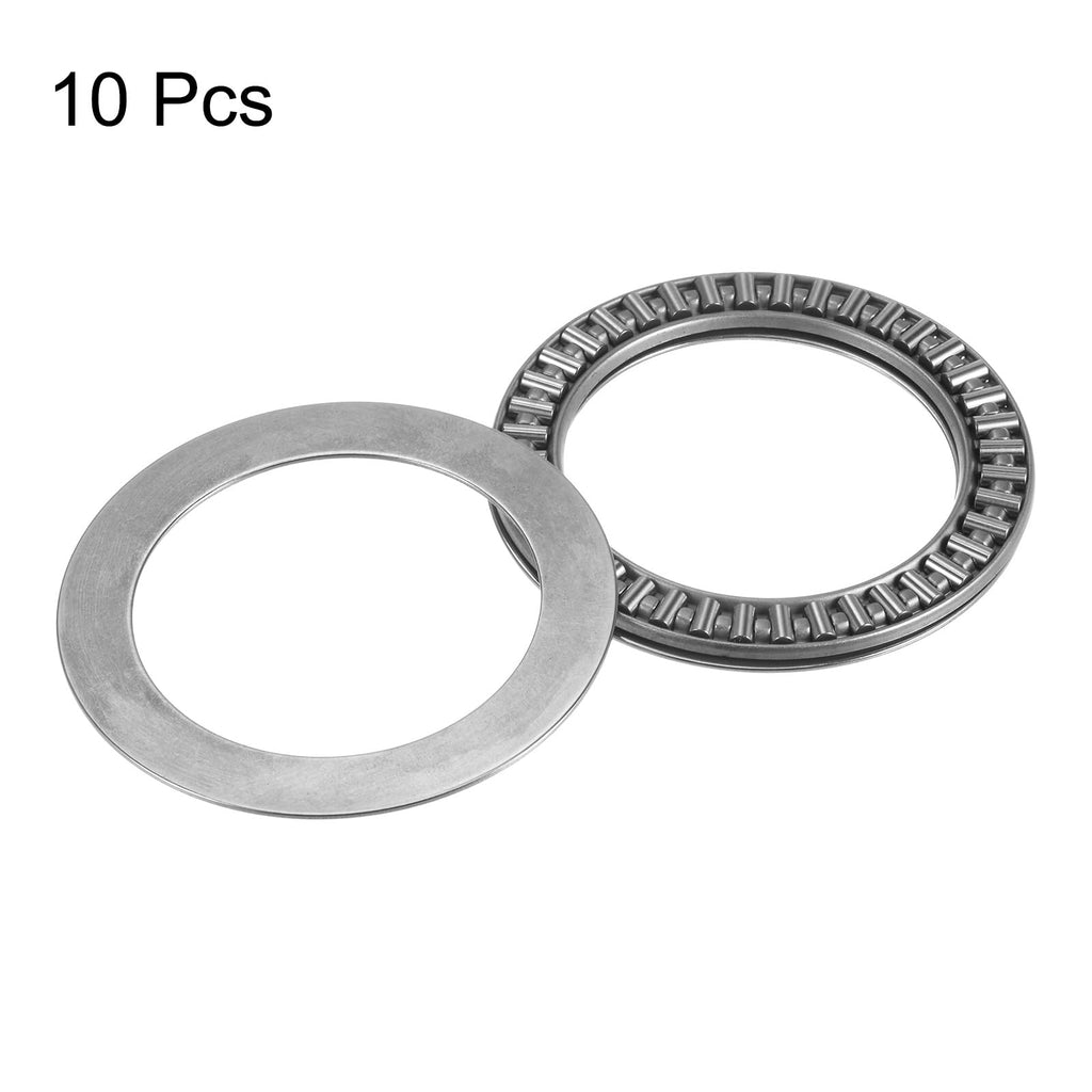 uxcell AXK5070 Thrust Needle Roller Bearings with Washers 50mm Bore 70mm OD 3mm Width 10pcs