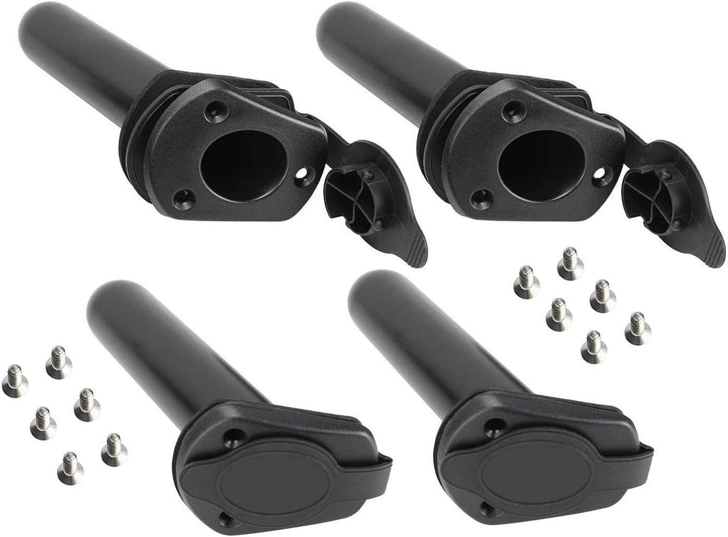 NovelBee 4 Pack Kayak Fishing Rod Holders for Boat,Flush Mount Rod Holders