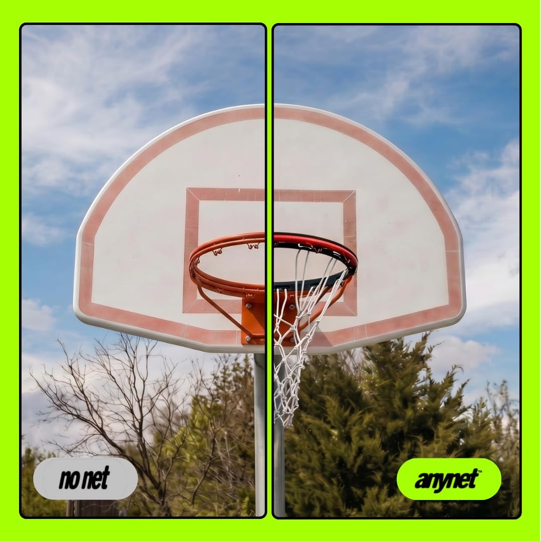 Magnetic Portable Basketball Net | Universal Fit with 'Throw-and-Go' Magnetic Setup | Get the Swish Sound & Stop