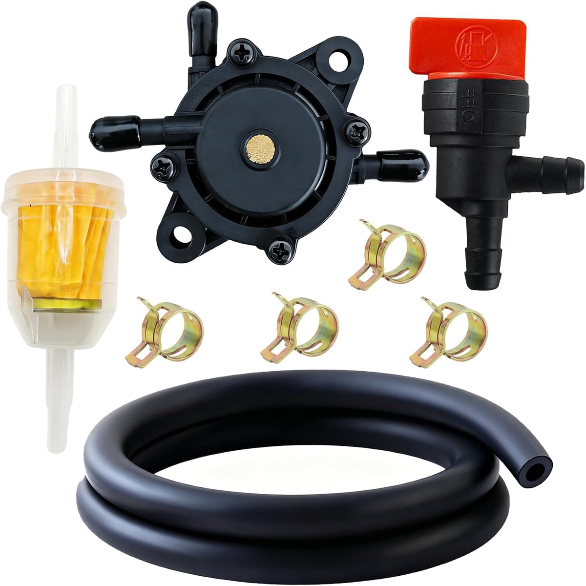 139-0684 127-9206 Fuel Pump Fits for Toro Exmark TimeCutter SW4200 SW5000 MX4250 SW5425 ZS4200T 122cm 48in 52in TITAN HD 1500 2000 Series Riding Mower Replace Parts 136-7813 136-7818 139-0601 139-0603