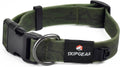 Waterproof Dog Collar, Odor-Resistant (Avocado Green, Large)