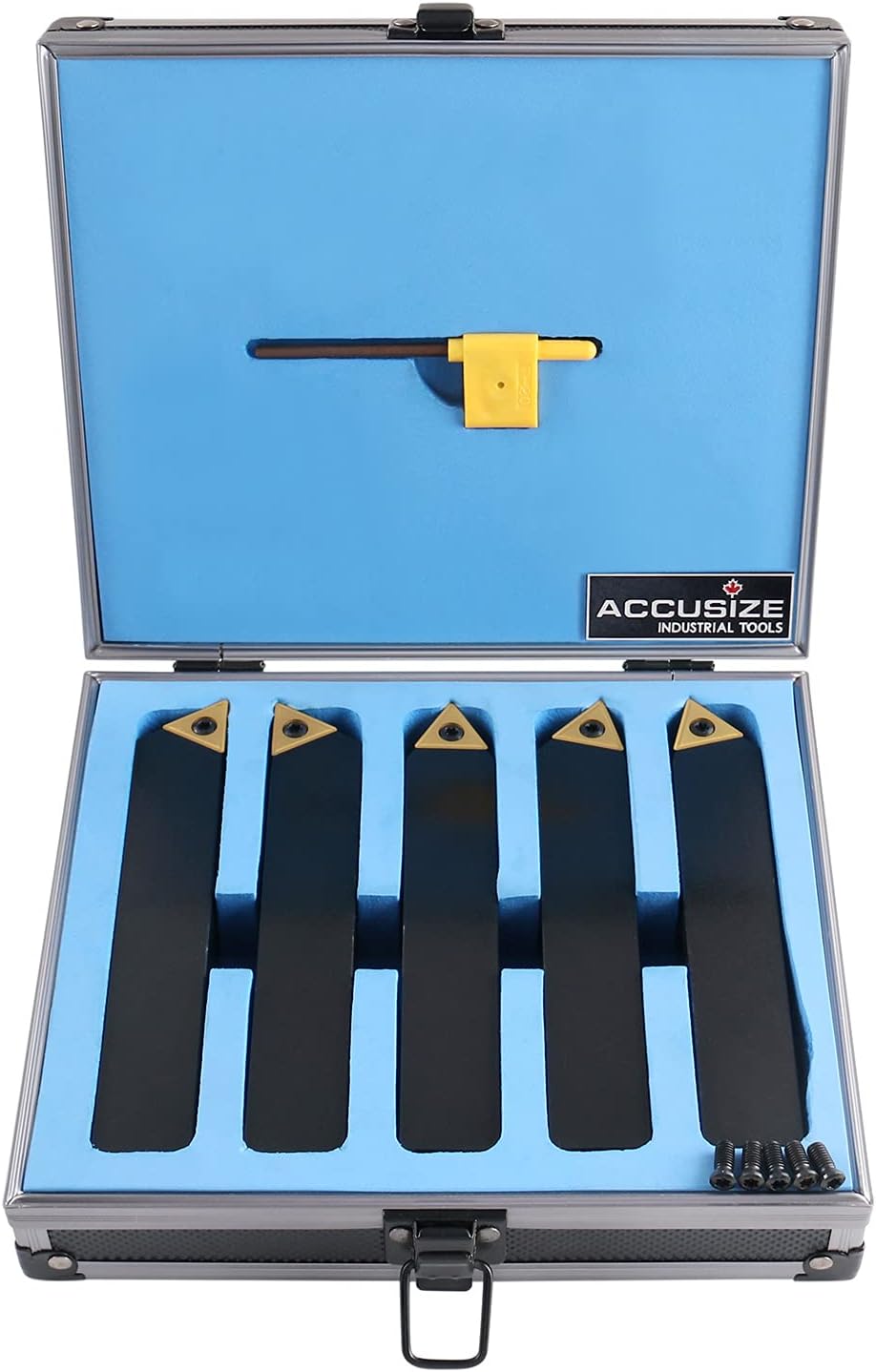 Accusize Industrial Tools 1'' 5 Pc Indexable Turning Tool Set, 2380-5643
