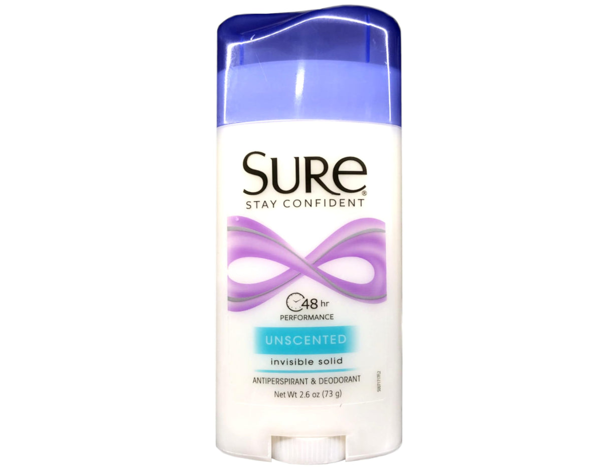 Deodorant 2.6oz Invisible Solid Unscented (Pack of 3)