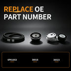 Drive Belt Tensioner Kit with Serpentine Belt&Idler Pulley Replaces 6PK1853