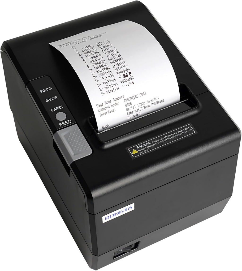 Kitchen Restaurant POS Printer RP850P, 80mm Thermal Receipts Printer with Auto Cutter, USB Serial Ethernet for