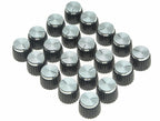 Dopro 20pcs Guitar AMP Amplifier Push on fit Knobs Black w/Silver Cap for Marshall Amplifier