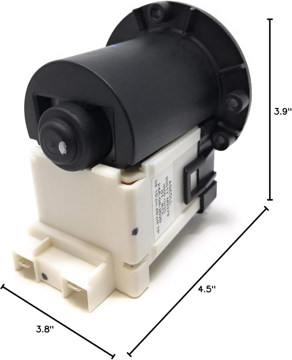 Washer Drain Pump fit for LG WM3150HWC WM3150HVC WM3080CW/00 WM3070HWA WM3070HRA/00 WM3050CW-ABWEPUS WM3050CW-ABWEEUS WM3050CW WM3001HWA WM3001HRA WM3001HPA WM2901HVA WM2801HWA WM2801HRA Washer