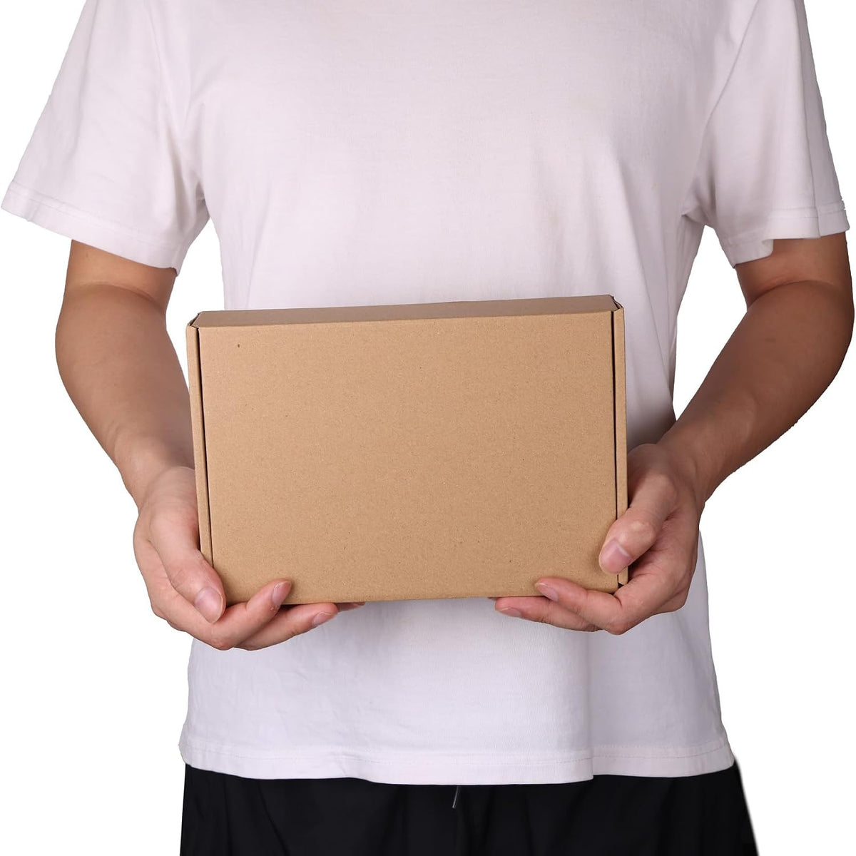 9x6x2 inch Small Shipping Boxes, Set of 6 Mailing Boxes, Brown
