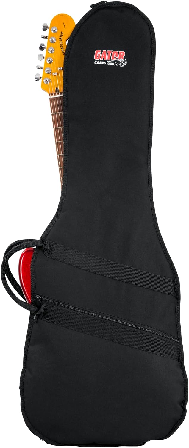 Cases Padded Standard Electric Guitar Gig Bag (GBE-ELECT) | Fits up to 40.3" Length Water-Resistant Nylon 10mm
