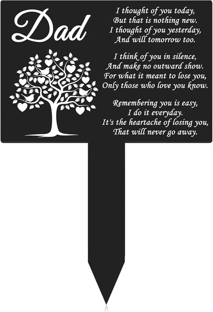 Dad Memorial Stake, Grave Decorations for Cemetery