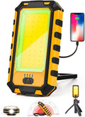 LED Rechargeable Magnetic Work Light 1500Lumens, Hanging Hook 4 Lighting Modes, Job Site Lighting for Car Repairing