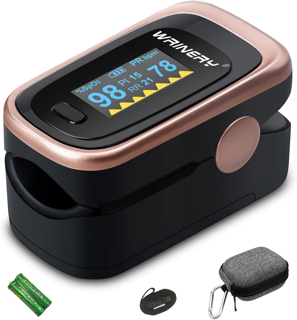 Oxygen Saturation Monitor, Wrinery Premium Pulse Oximeter Fingertip, Oxygen Monitor, O2 Saturation Monitor, OLED