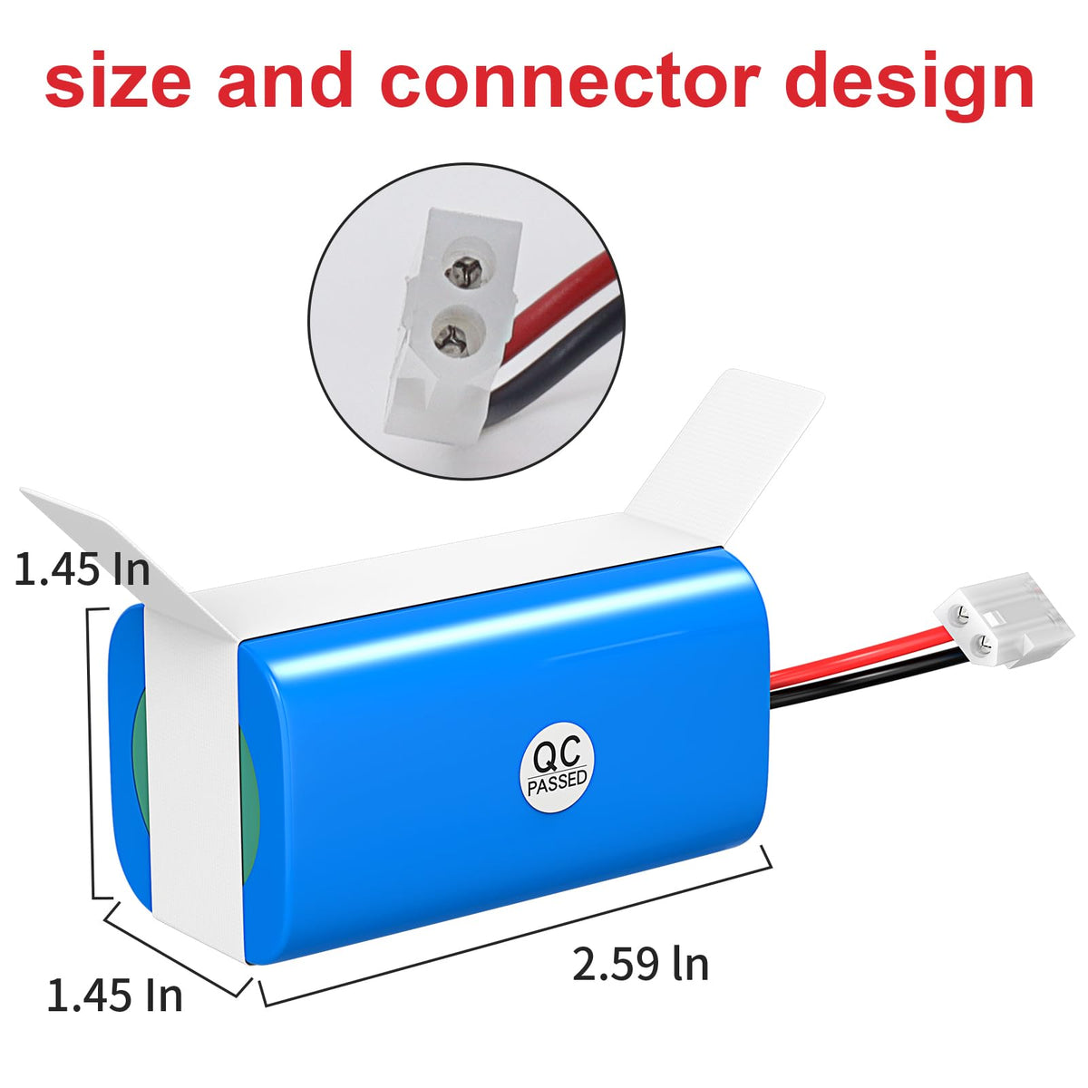 Replacement Battery for Bissell SpinWave 2859, 3115,28599, 28596,3347 Robot