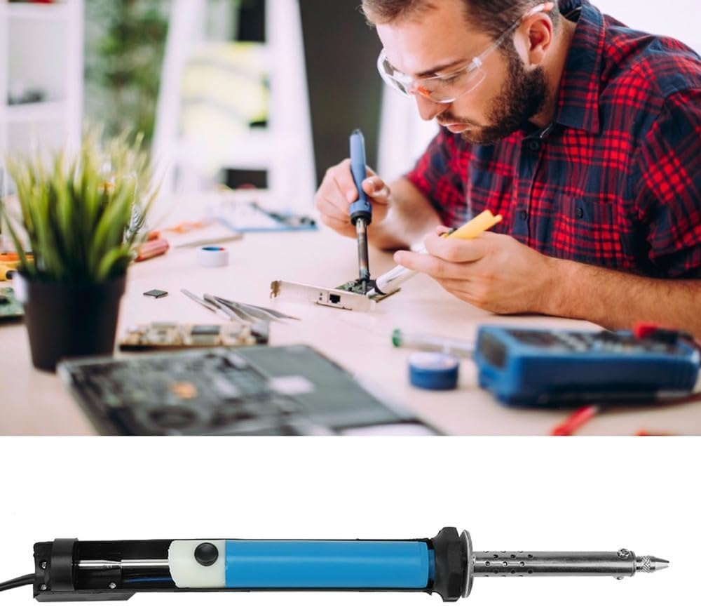 Soldering Iron Tool Set with Suction Nozzles,30W Use Tin Suction Sucker Pen,Desoldering Pump Kit for Through Hole Desoldering Repairing,110V US Plug