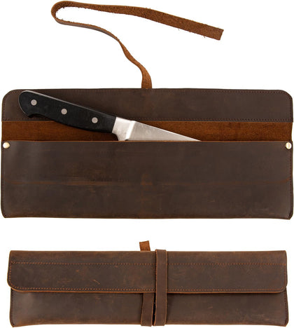 Leather Chef Knife Sheath,Single Chef Knife Case Bag Roll for Traval,Sheaths for Chef's Kitchen knives,Tool Organizer