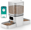 6L Automatic Cat Feeder for 2 Cats, APP Control, Precise Portion Control