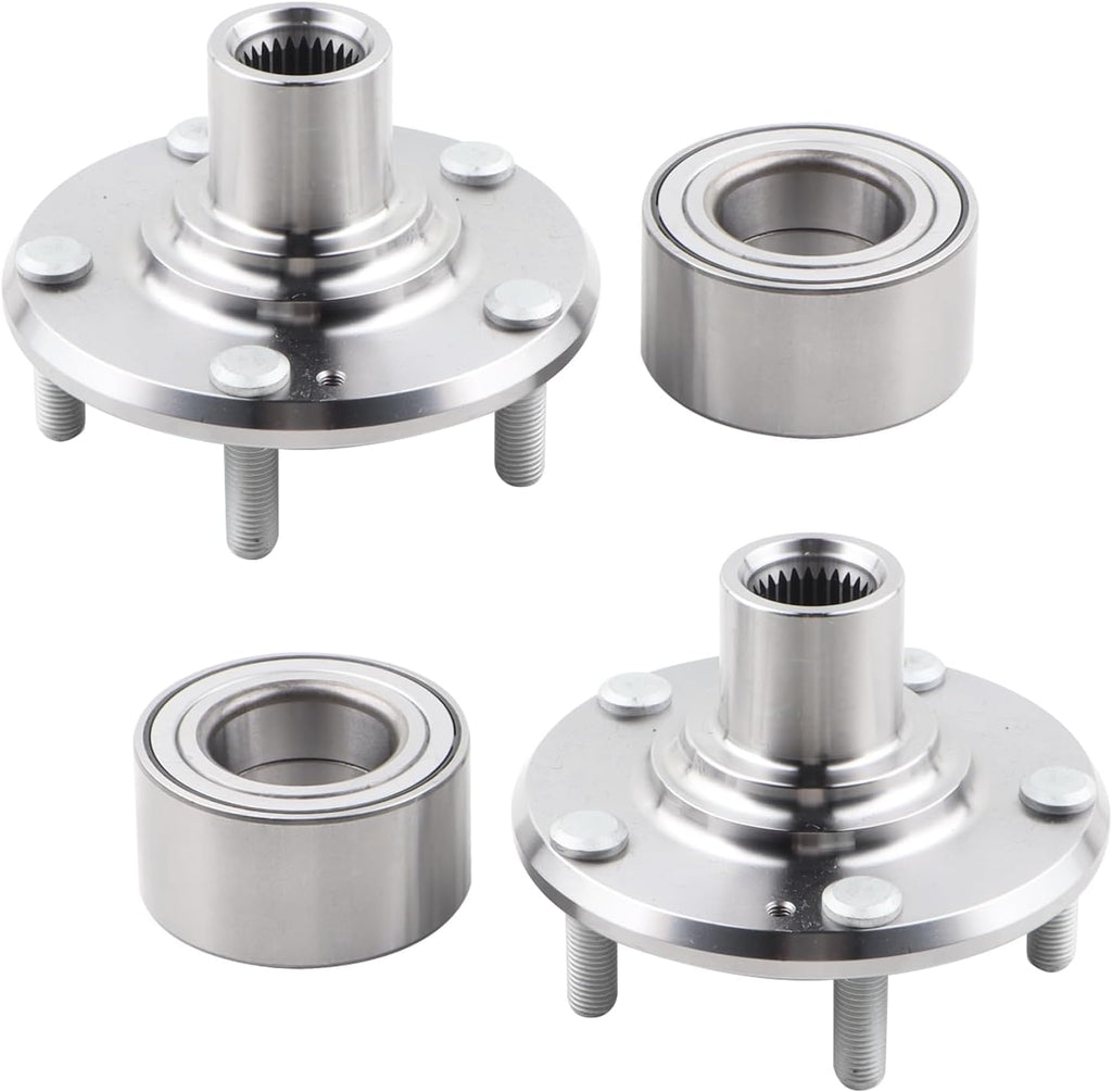 2PCS Wheel Hub Bearing Assembly Compatible with 2011-2015 Hyundai Elantra, 2013-2017 Elantra GT, 2012-2017 Veloster, Replace 510093