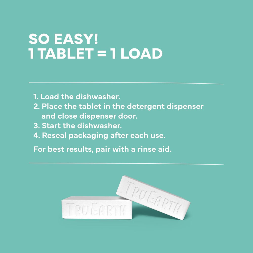 Dishwasher Tablets, Fragrance-Free, 40 Tablets