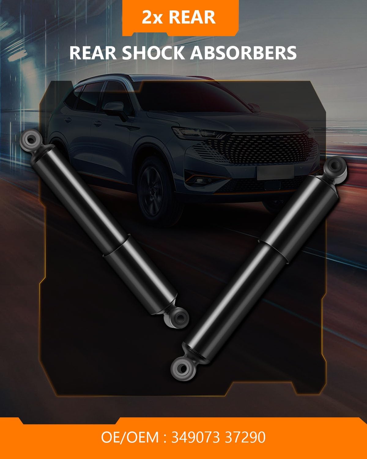 OCPTY Rear Shock Absorbers Struts for Chrysler for Town & Country 2008-2016