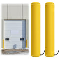 2 Pack Neoprene Safety Bollard Cover, 0.16" Thick Fits up to 60 x 7 Heavy Duty Flat Top Bollard Post Sleeve with