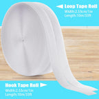 33 Ft Sew on Hook and Loop Tape, 1 Inch Wide Interlocking Tape