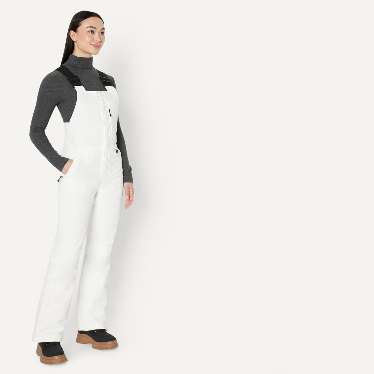Women's Regular-Fit Water-Resistant Insulated Ski Bib