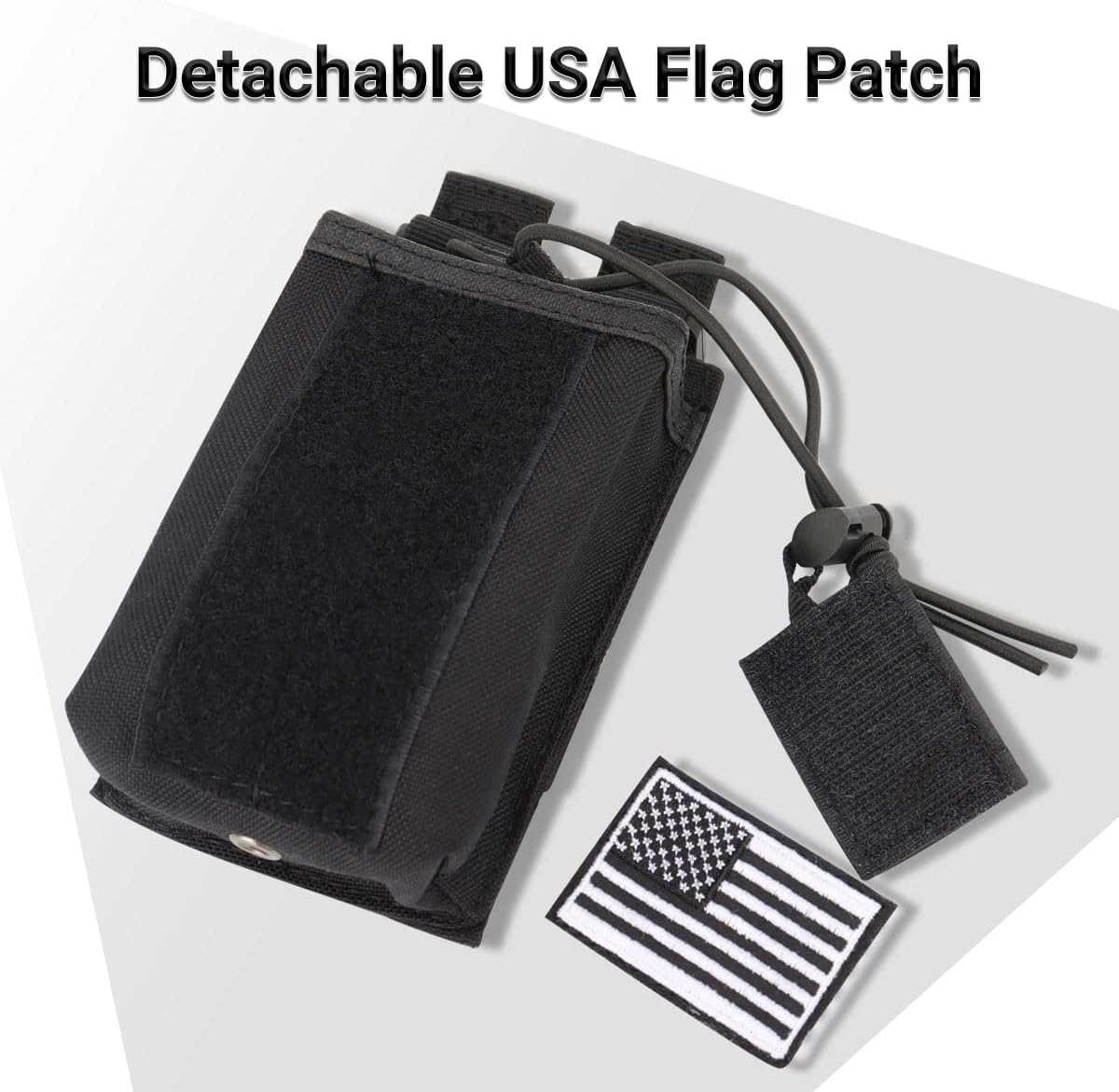 Tactical Radio Holster Case Molle Radio Pouch Military Heavy Case Accessories Radio Holder Duty Belt Holster Bag for