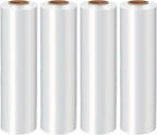18in Stretch Wrap Roll, Heavy Duty 3000ft Shrink Wrap, Pallet Wrap 4 Pack