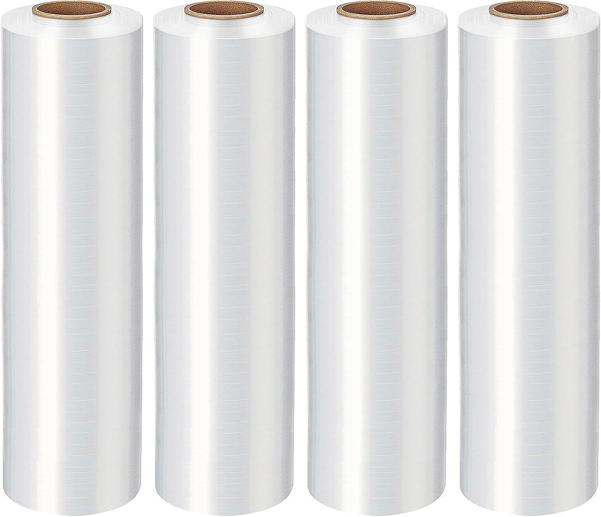 18in Stretch Wrap Roll, Heavy Duty 3000ft Shrink Wrap, Pallet Wrap 4 Pack