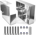 1 Pair 20"x15" Aluminum Dunnage Racks Bolt-On Flatbed Gooseneck Trailer