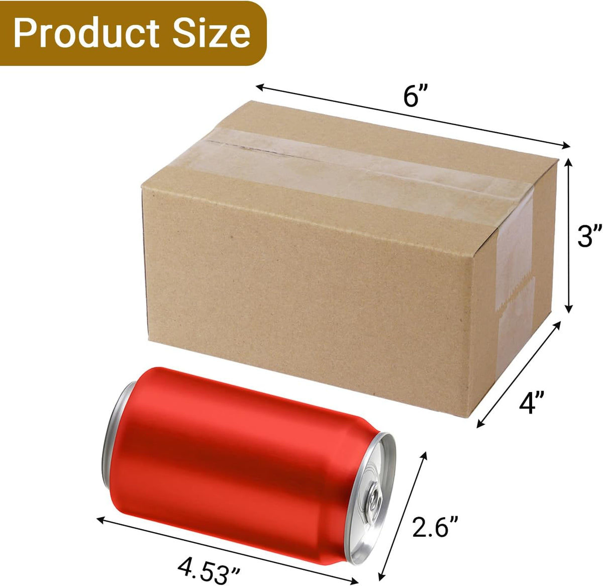 40 Pack 6"x4"x3" Corrugated Shipping Box, Cardboard Boxes Mailer