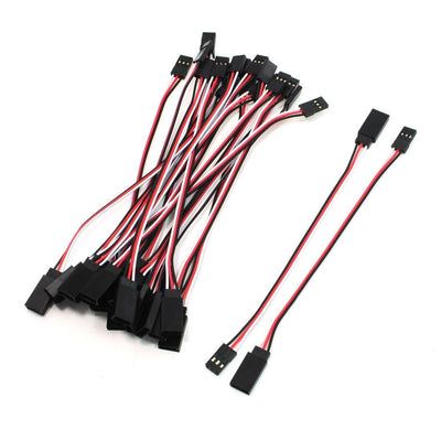 YXQ 150mm Servo Extension Cable 3 Pin Male to Female Lead Wire for RC Airplane, 30Pcs (150mm)