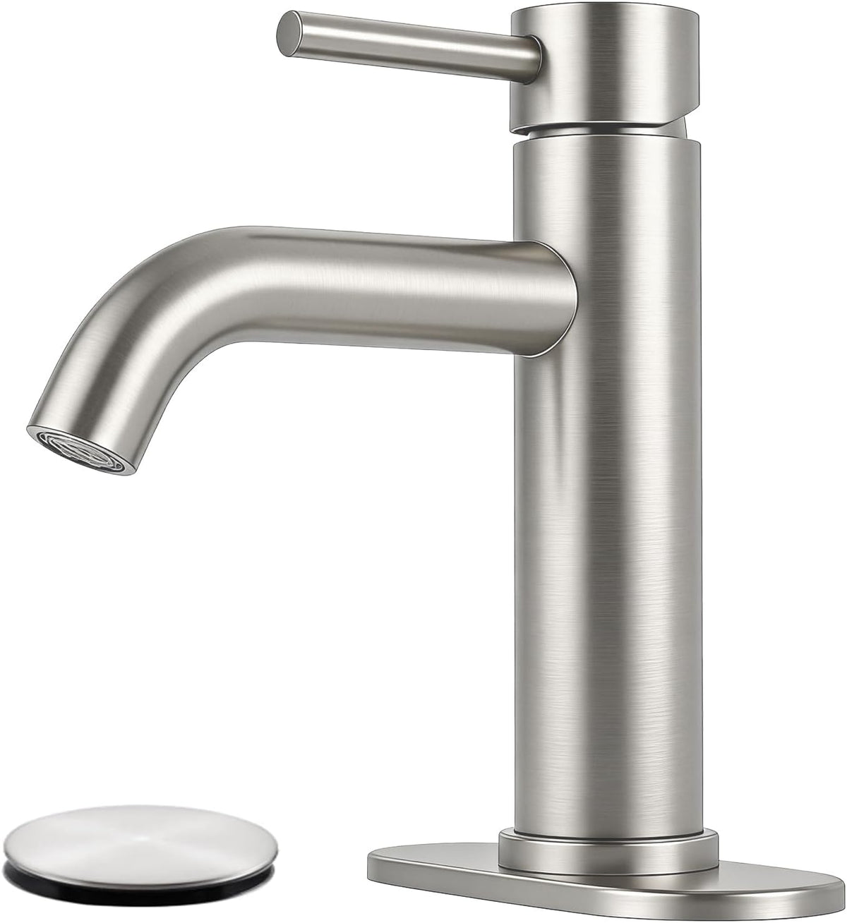 Bathroom Faucet Single Handle Bathroom Sink Faucet Brushed Nickel