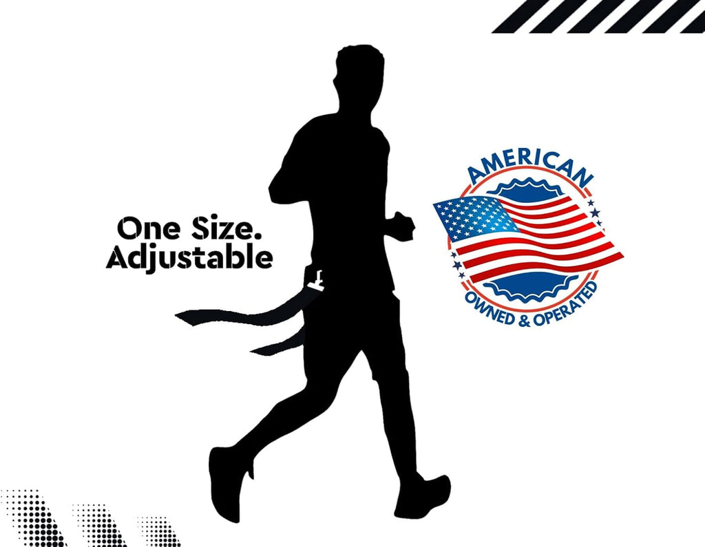 Adjustable Flag Football Belt Set, One Size Fits All | Pop-release flags for fast, fair calls; durable woven material