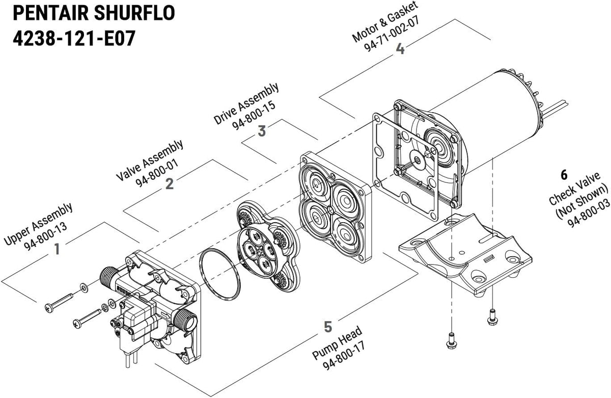 PENTAIR SHURFLO 4238-121-E07 Blaster II Washdown Pump