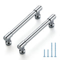Polished Chrome Cabinet Handles Modern Pulls,4 Inch,30 Pack