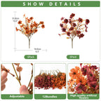 Artificial Fake Fall Plants Flowers for Outdoor Outside Decoration