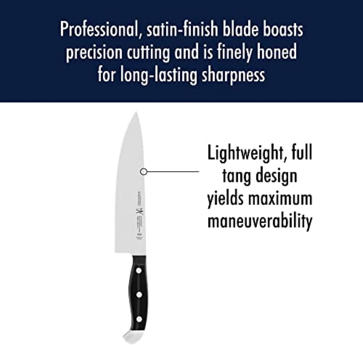 Statement Razor-Sharp 8-inch Chef Knife, German Engineered Informed by 100+ Years of Mastery