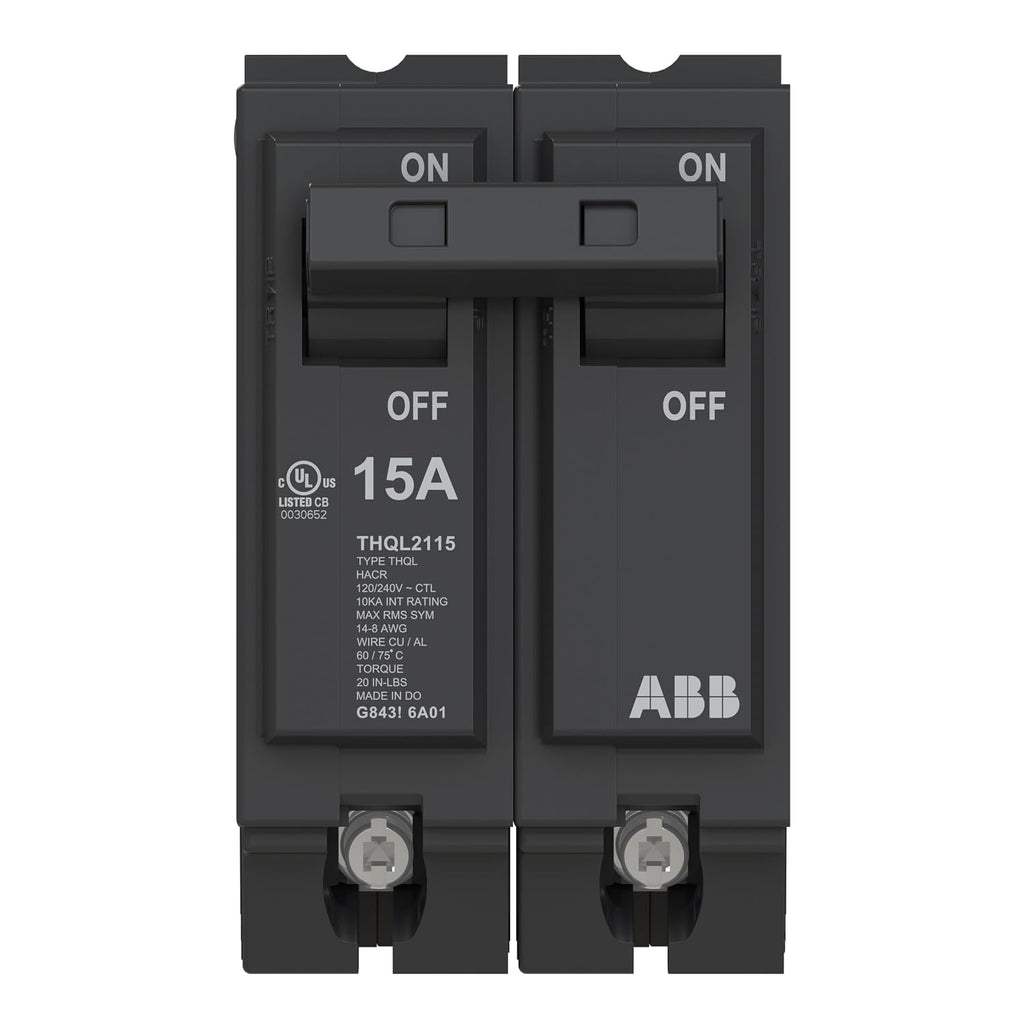 ABB Q-Line THQL2115 • Circuit Breaker • 15 Amp Double Pole