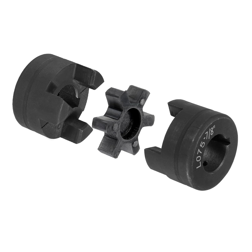 uxcell 1" to 1" L075 Flexible 3-Piece L-Jaw Coupling Coupler Set