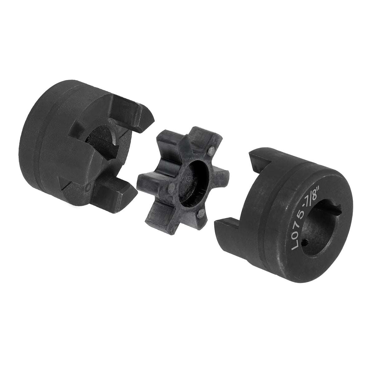 uxcell 1" to 1" L075 Flexible 3-Piece L-Jaw Coupling Coupler Set
