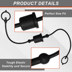 vibedor 2 Set 1/2" Male ISO A Hydraulic Coupler Black