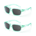 Stylish Safety Glasses Anti-Fog Scratch Jade Tinted Smoke - 2PC