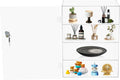 Acrylic Display Case with Lock, 4-Tier Locking Display Cabinet for Collectibles, Clear Countertop Showcase with Key