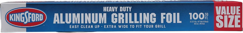 Extra Wide Heavy Duty Aluminum Foil Roll, 18 In x 100 Sq Ft