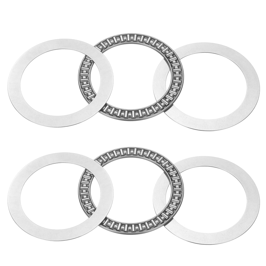 uxcell 2 Sets AXK80105 Thrust Needle Roller Bearings with Washers, ID 80mm