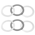 uxcell 2 Sets AXK80105 Thrust Needle Roller Bearings with Washers, ID 80mm