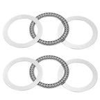 uxcell 2 Sets AXK80105 Thrust Needle Roller Bearings with Washers, ID 80mm