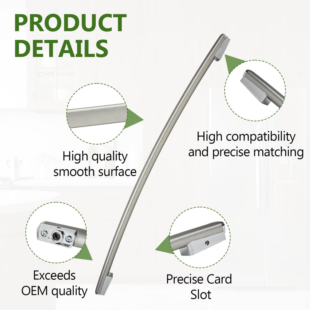 WR12X23647 Refrigerator Freezer Handle Stainless Steel Replacement for GE
